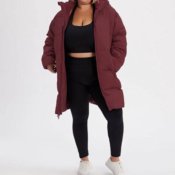 Wine Midi Recycled Puffer - Picture 4 of 4